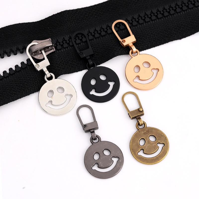 New metal zipper pull detachable clothes bag pull tab replacement luggage backpack accessories universal pull lock