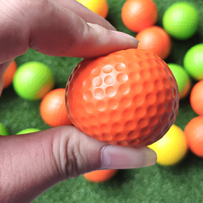 4.2cm golf Pu soft ball indoor golf practice ball training color ball soft Golf