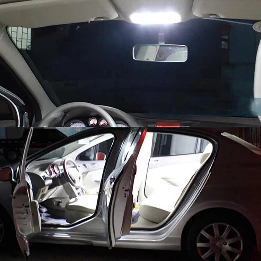 Car reading light led room light board light COB 18 24 36 48 light roof light double pointed ba9s