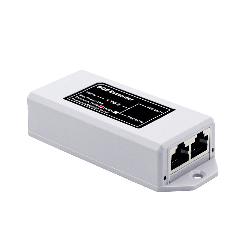 Standard PoE extender POE signal one-two hand-in-hand cascade network repeater PoeExtender
