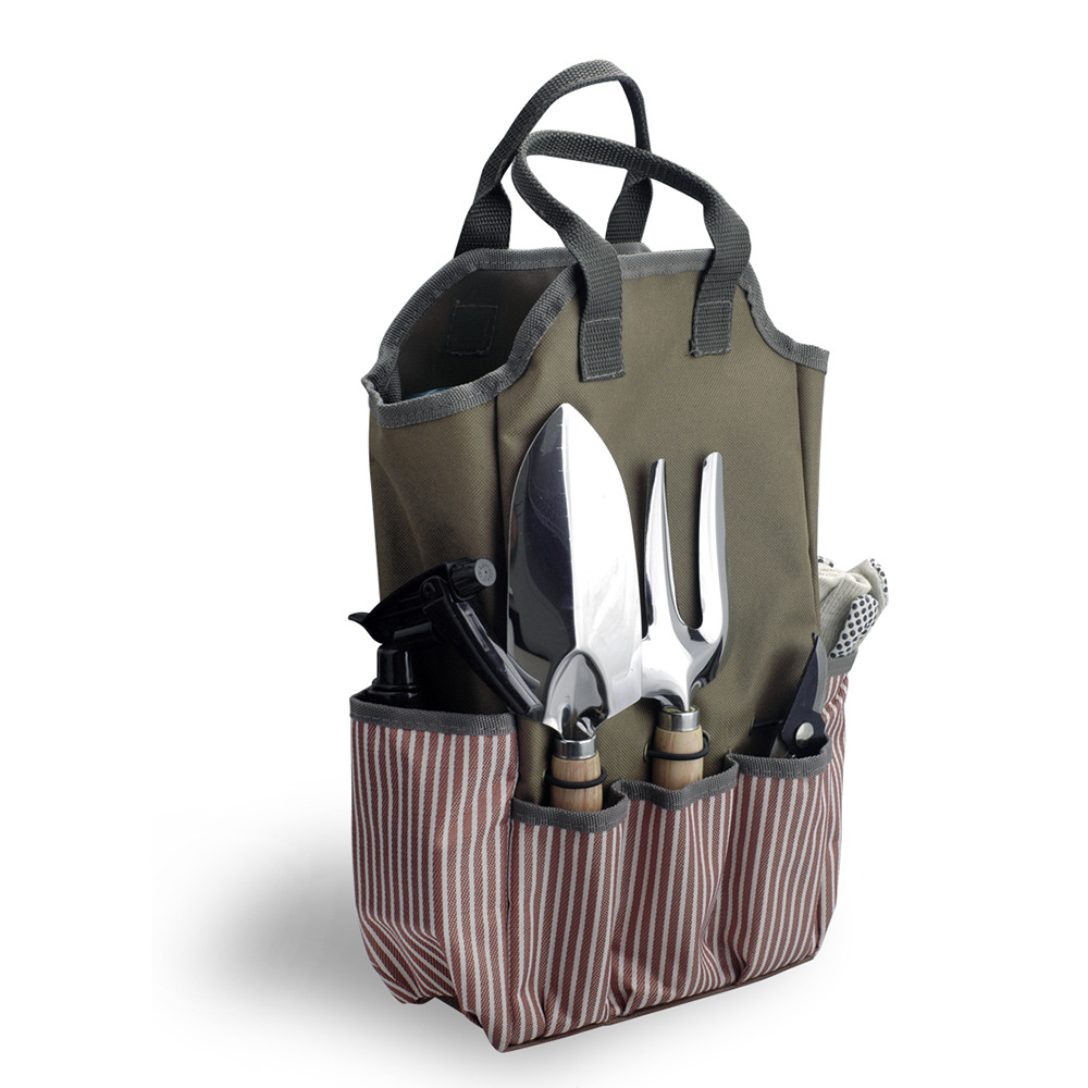 Multi-functional large-capacity gardening storage bag Oxford cloth bag apron waterproof inner layer sea-driving tools apron garden shovel