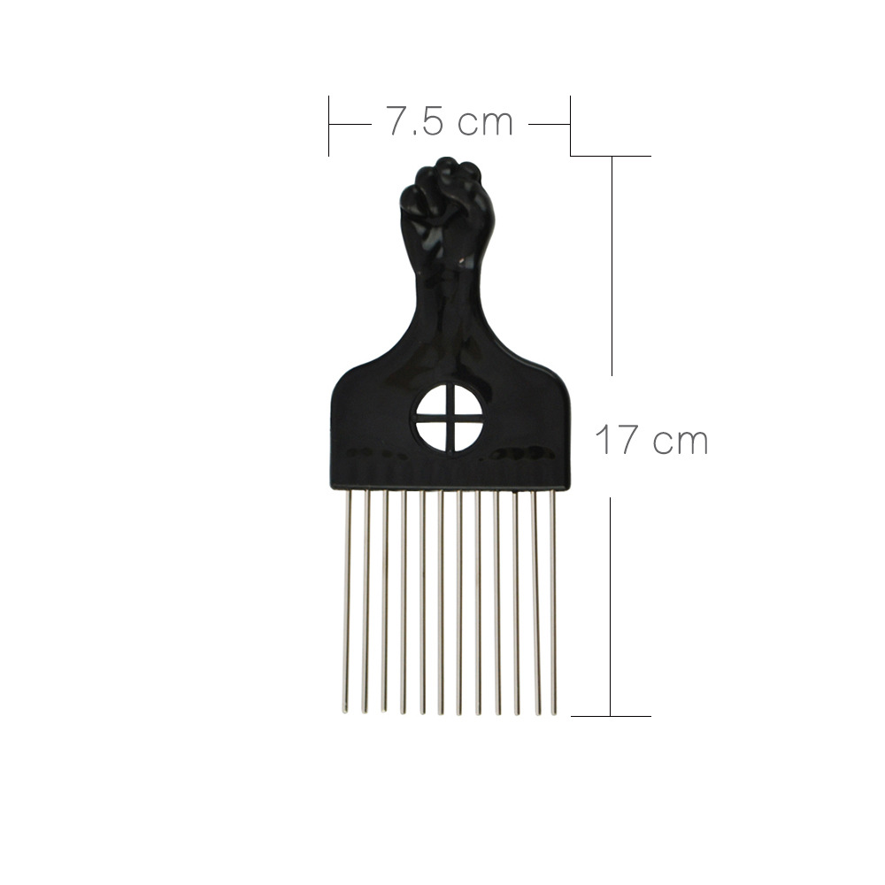 Steel needle comb handle window square haircut large back head oil Head Modeling hairdressing special hair comb 50091 in stock