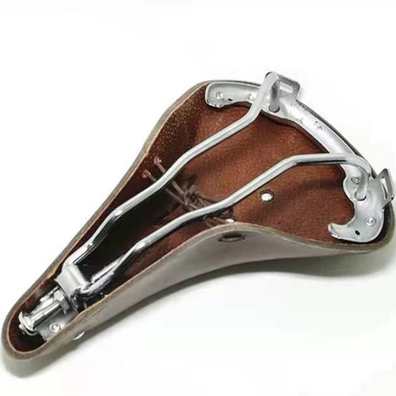 Leather Cushion Bicycle Saddle Cowhide Car Seat Mountain Bike Saddle Bicycle Accessories Riding Wear