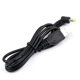 4017 Charging Cable-Elbow Black 1 m (24AWG)