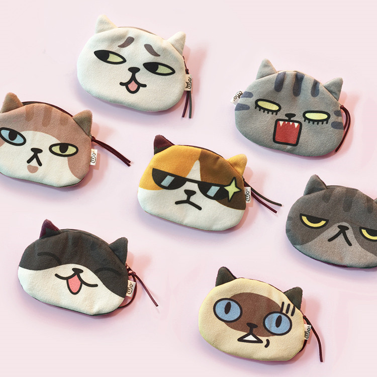 in stock Cats Come Cats Coin Purse Cat Storage Bag Headset Data Line Lipstick Storage Bag Cosmetic Bag