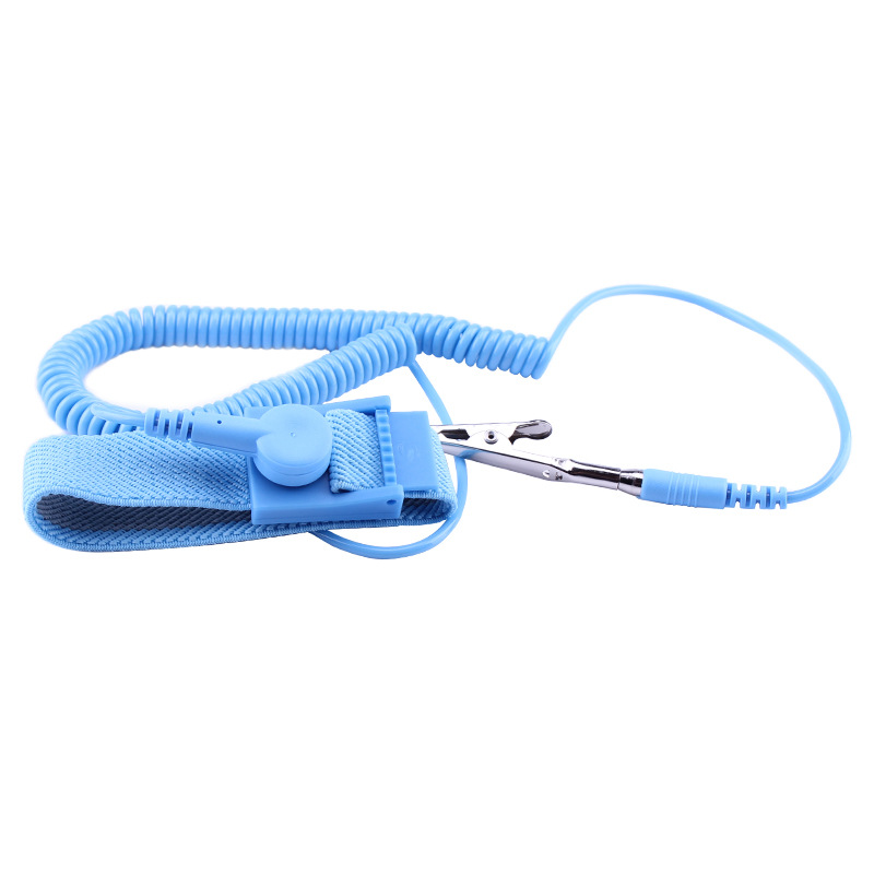 Shun Cai factory wholesale anti-static bracelet blue pvc wrist strap wired anti-static wrist strap in stock wholesale