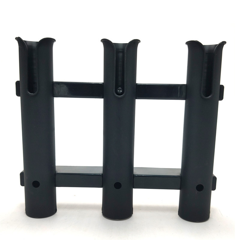 Triple barrel plastic fishing rod bracket fishing rod barrel marine fishing rod holder fishing bracket turret fishing gear accessories