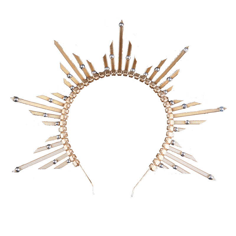 New Virgin Aura Amazon AliExpress Goddess Hair Crown Headwear Gothic Crown Halloween Dress Up Hair Accessories