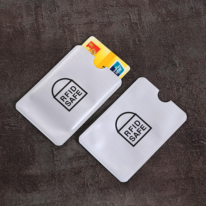 Thickened Aluminum Foil Bank Card Case Anti-theft Card Case Creative RFID Anti-degaussing ID Card Anti-NFC Scan Protection