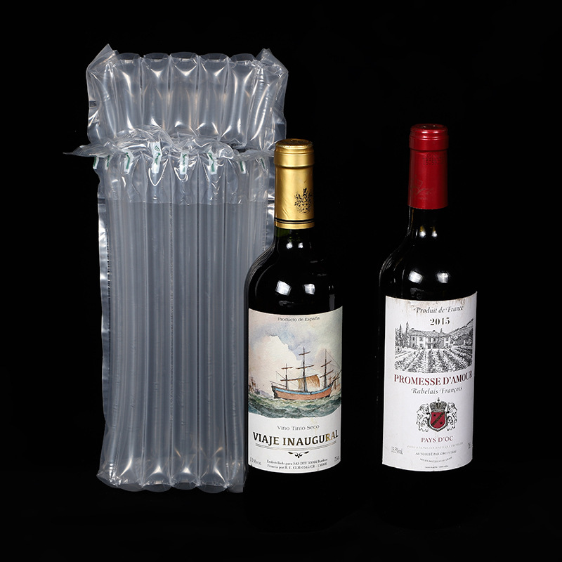 Extras Thick Red Wine Air Column Bag Shockproof Packaging Bag Glass Bottle Inflatable Bag Express Anti-fall Cushioning Foreign Wine Bubble Column Bag