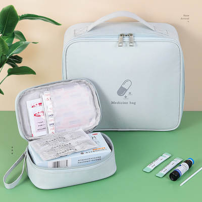 Portable Medical Bag Fabric Medical Case Travel Medical First Aid Kit Household Outdoor Emergency Children Student Health Kit