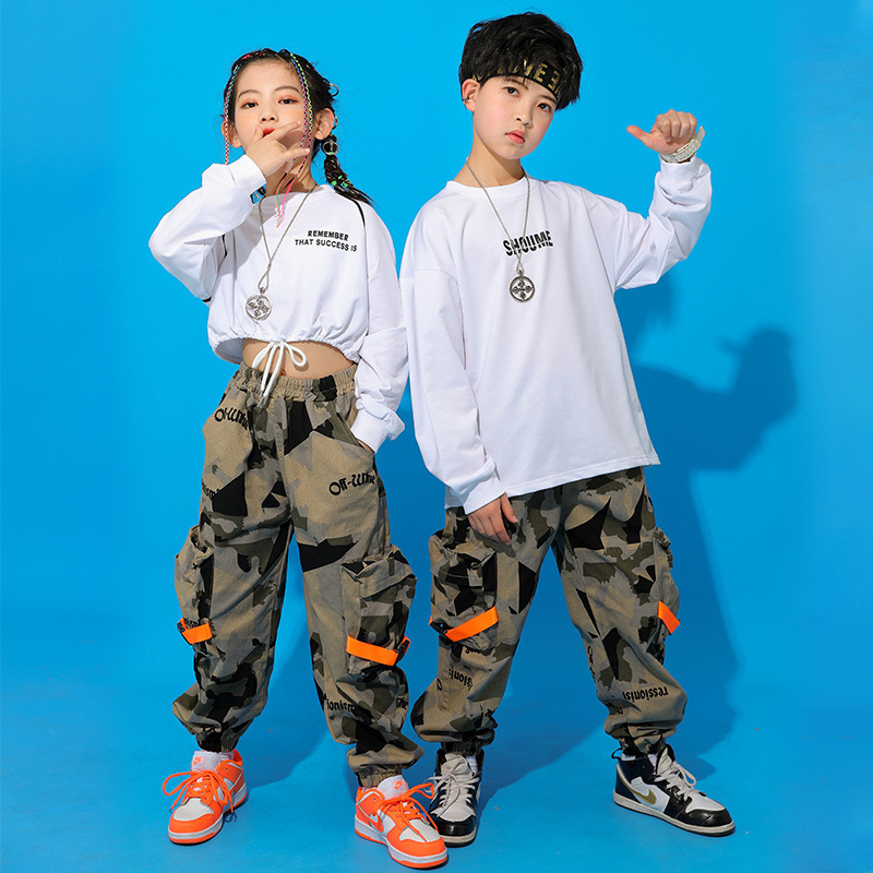 子供の街のダンス服の春秋男の子のヒップホップの出演服の女の子のファッションのショーのファッションのダンスのダンスのダンスの演壇のドラム|undefined