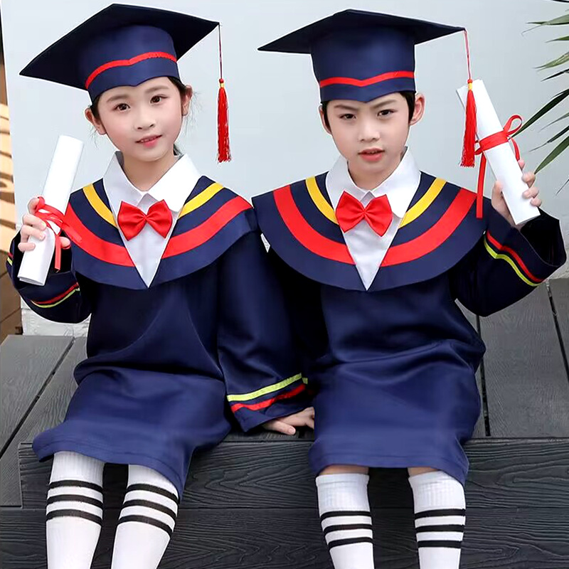 New children's doctor's clothing kindergarten student's Clothing Doctor's cap primary and secondary school graduation gown graduation dress in stock wholesale