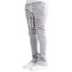 Cross-Border Men's sports casual Four Seasons long flared pants slim lace elastic waist solid color trousers