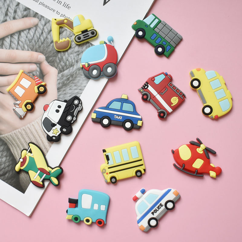 Cute Cartoon Transportation Refrigerator Stickers Creative Soft Adhesive Early Education Stickers Magnetic Stickers Children's Stickers