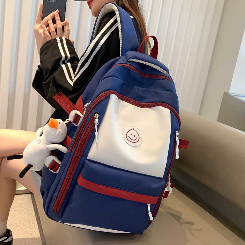Backpack 2023 Fashion Student Schoolbag Japanese ins Simple Korean Style Junior High School Student Backpack