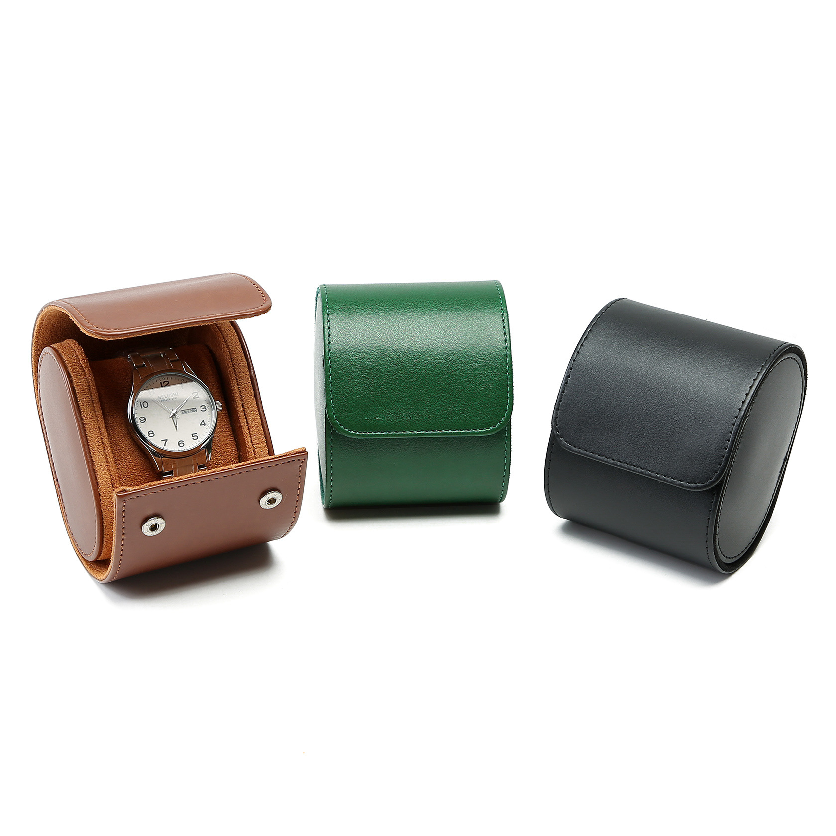 Factory in stock Crocodile Genuine Leather Texture PU Leather Watch Storage Box 1 2 3 Epitope Watch Box