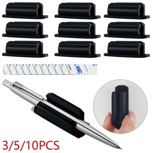 Amazon new silicone pen holder suitable for marking pen Ballpoint Pen pencil desktop sticky silicone Pen Holder