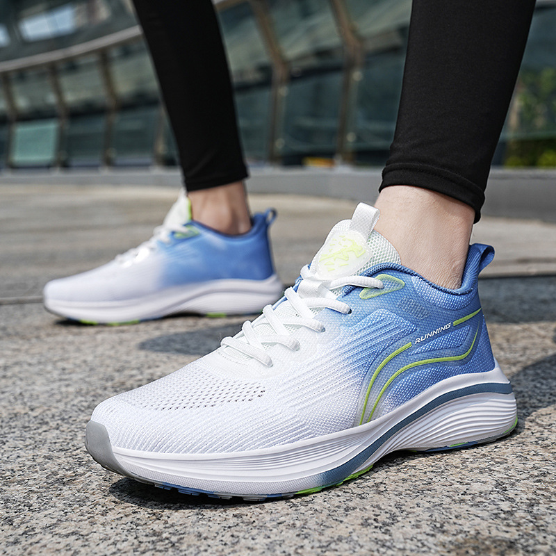 Live sports casual shoes men's shoes fly woven breathable test shoes plus size 46 47 48 rope skipping shoes