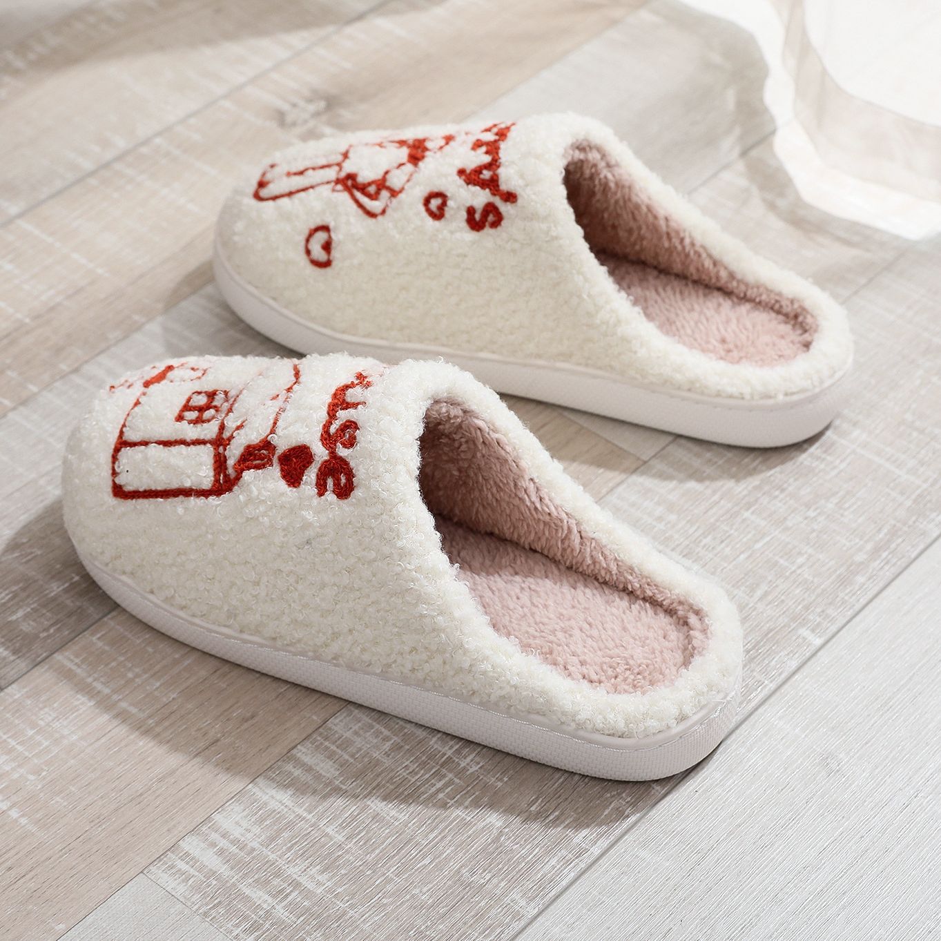 Amazon cross-border popular European and American Idol aidou Harry's house cotton slippers thick bottom plush slippers New