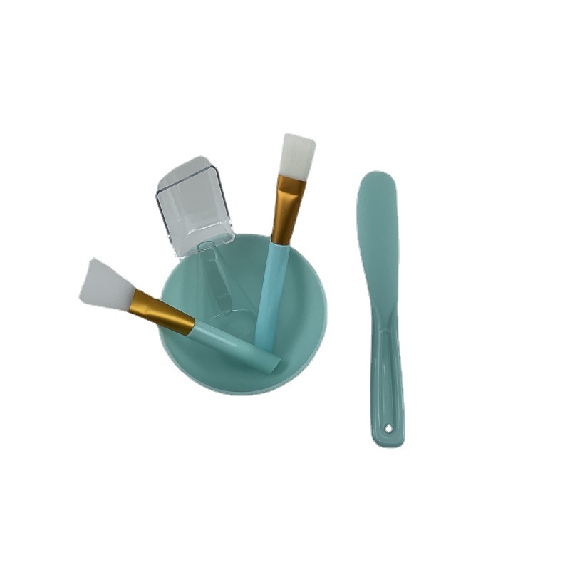 Simple medium silicone mask Bowl set DIY beauty homemade mask tool silicone mask brush factory outlet