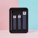 Athens Blue Large + Small size + oblique scissors + nano nail file black box suit