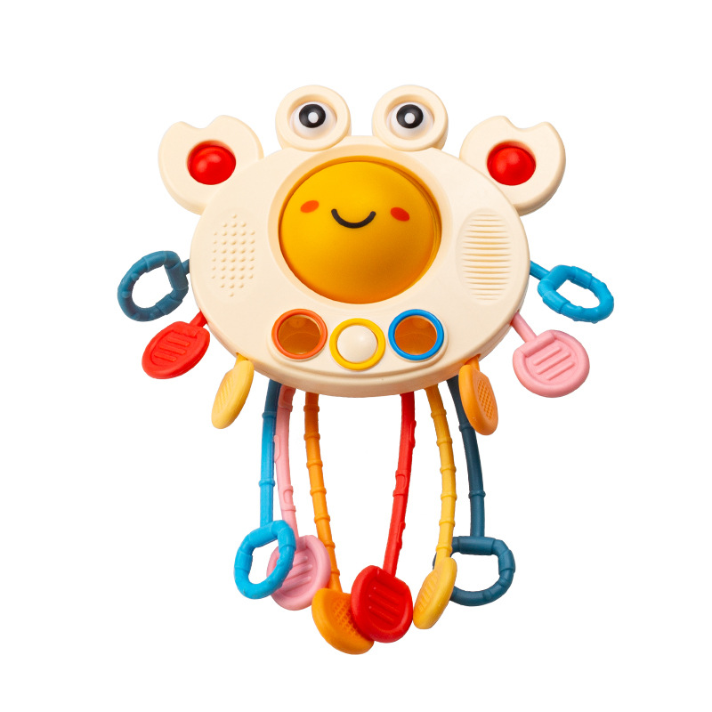 New cute little crab Lala music infant early education educational toys smoke music exercise hand fine movements