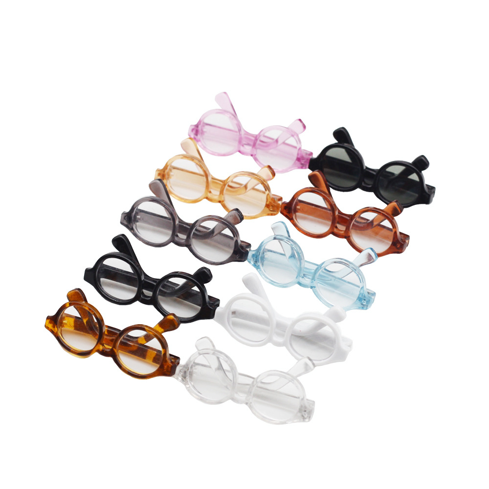 4.5cm glasses 6 points bjd toy doll plastic glasses 6 points/8 points/12 points bjd doll accessories glasses
