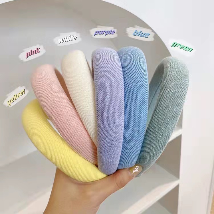 Wide-brimmed high cranial sponge headband temperament Net red face washing hairband women's hair bundle pressure hairpin headdress wholesale hair accessories