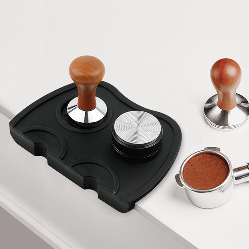 Coffee Powder Pad Bar Counter Corner Pad Anti-slip Pad Powder Press Filling Base Black Coffee Coffee Pad Wear-resistant
