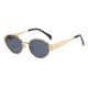 Gold frame black and gray piece