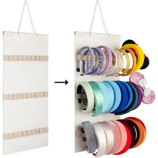 Cross-border Felt Cloth Hair Band Storage Bag Hair Accessories Display Rack Wall-mounted Storage Bag Cosmetic Room Accessories Storage Artifact