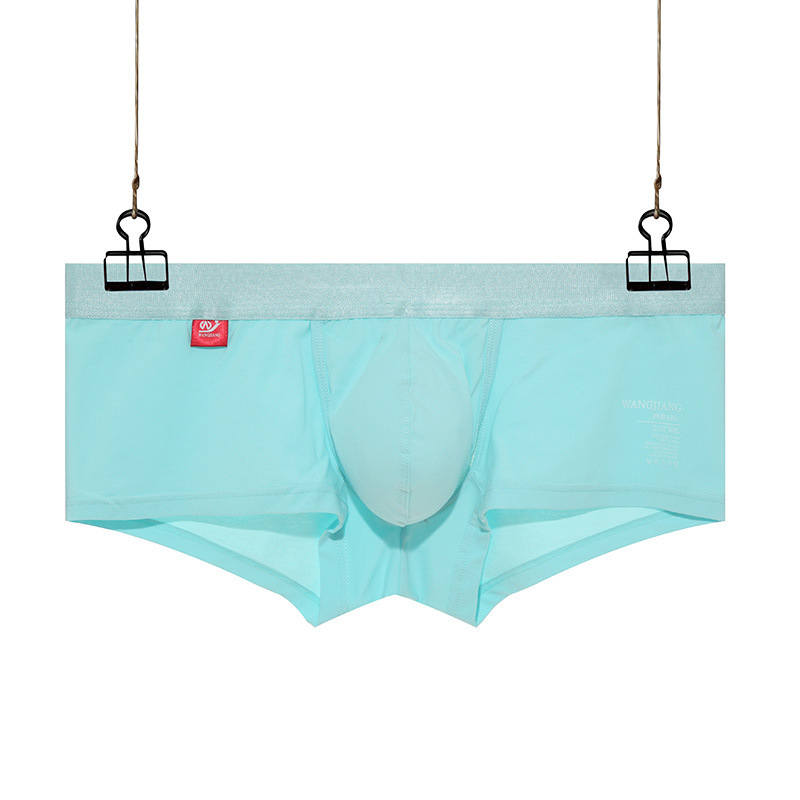 Cotton Breathable Underwear Boys Solid Color U Convex Space Bin Separate Men's Four-Corner Shorts Men's Underwear Wholesale