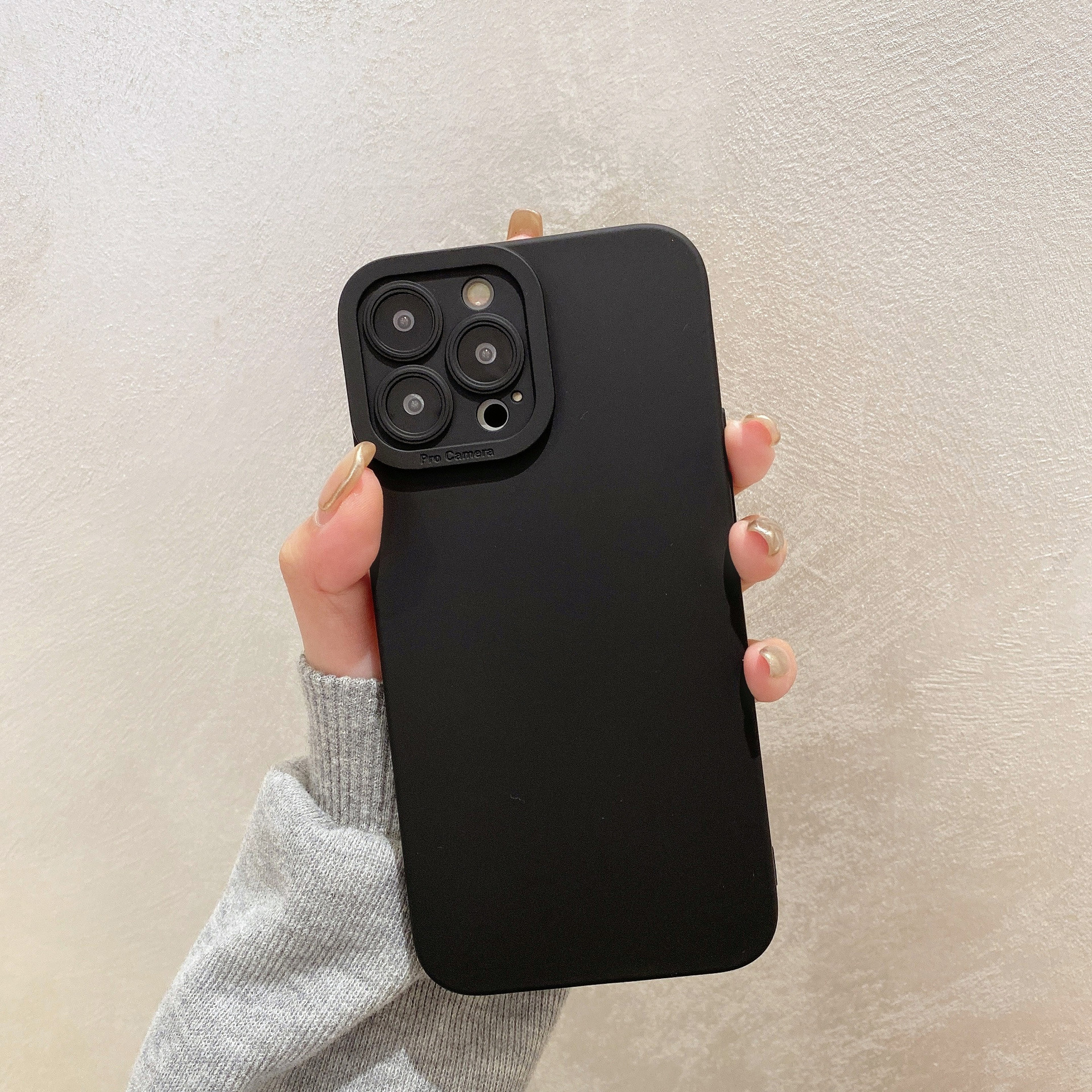 天使護瞳適用於蘋果15PROMAX黑色軟殼iPhoneXS/XR多色全包保護套