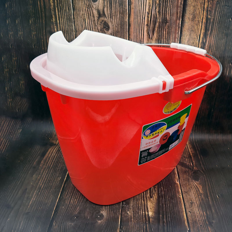 Zhujiang Brand Mop Bucket Mop Bucket Plastic Bucket Manual Squeeze Bucket Mop Bucket Cover Floor Drain