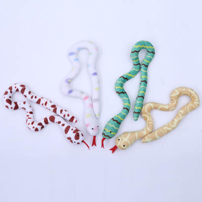 Pet supplies Cat plush toy cartoon snake print shape cat mint toy cat toy spot wholesale