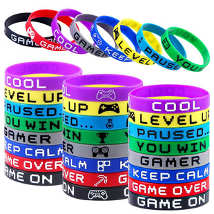 video game LOL game over game on rubber wrist strap