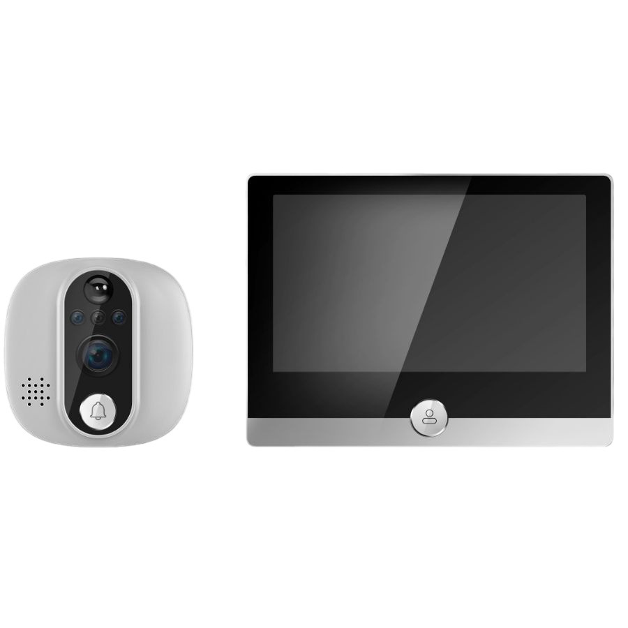 Graffiti smart cat eye camera Wireless wifi home monitoring remote video intercom visual doorbell tuya