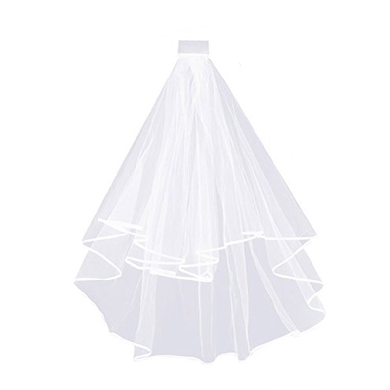 Bridal Veil for Double - Layered Bridal Shower, Perfect for "Bride - to - Be" Photos and Wedding Dresses