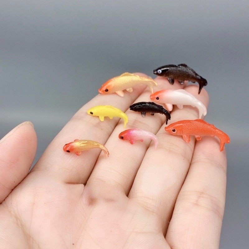 ミニチュア魚モデルリアルな劇場小道具マイクロシーン造園手作り非食用工芸品|undefined