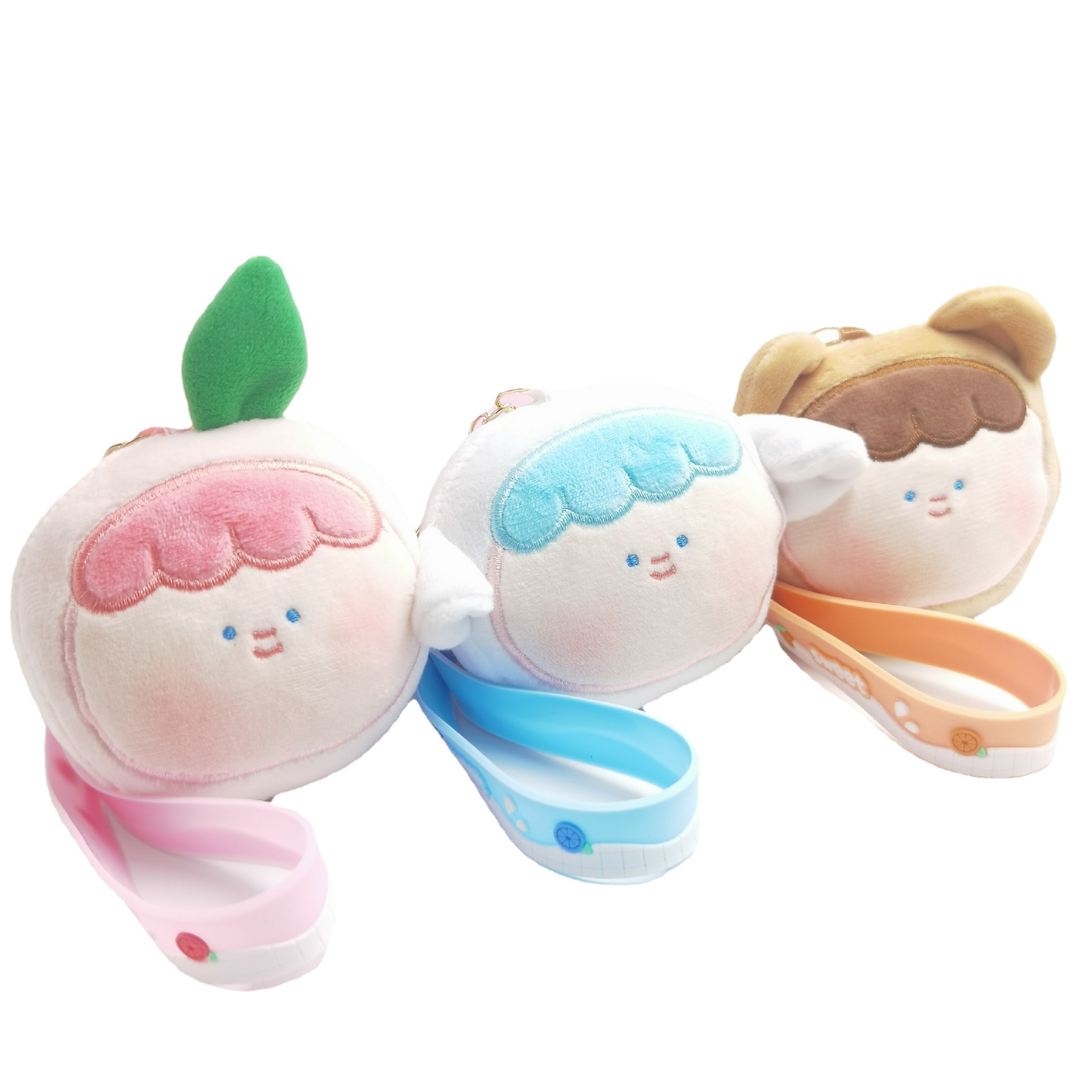 Decompression pinch music key chain creative plush personality cure couple schoolbag pendant cute fashion small gift women