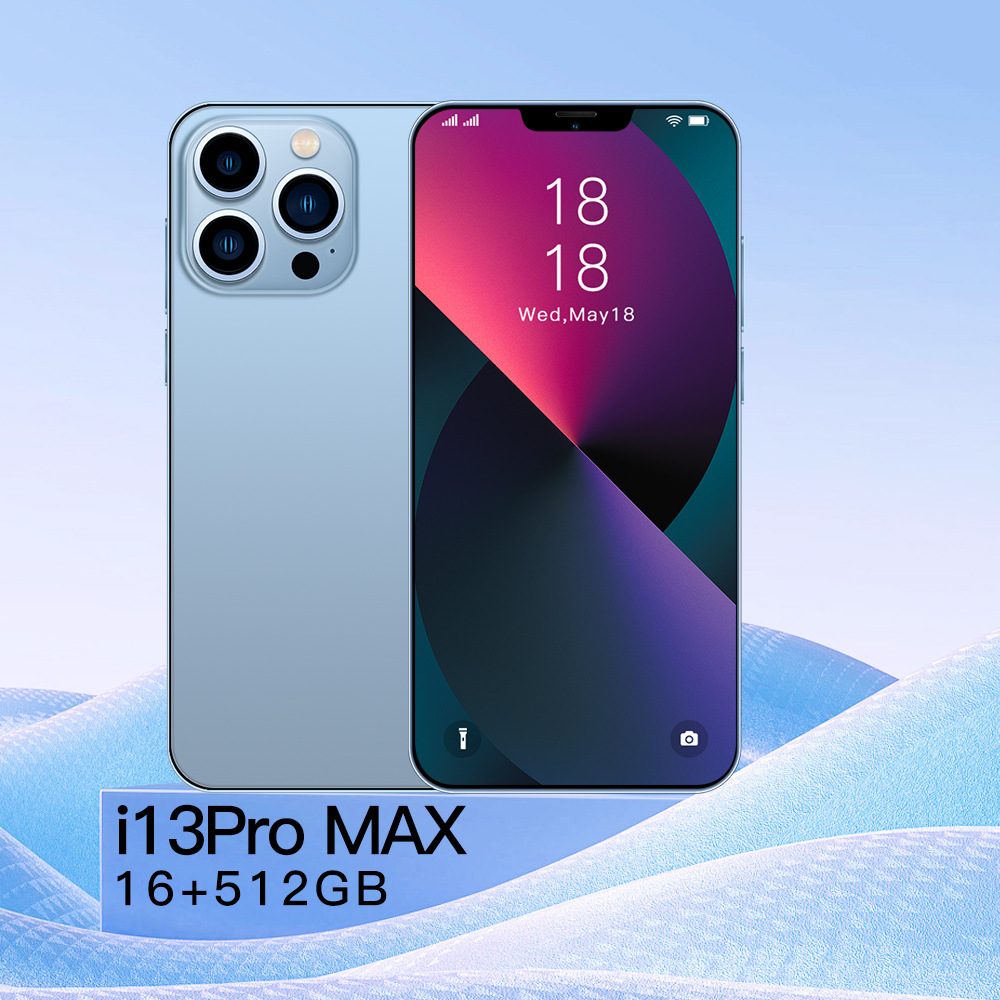Cross-border in stock phone i13 pro Max large screen foreign trade Android 16 512G smartphone manufacturers wholesale
