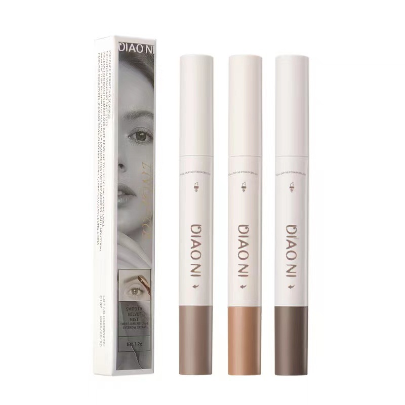 Cross-border special DIAONI eyebrow cream eyebrow pencil waterproof sweat-proof eyebrow shaping brush natural long-lasting three-dimensional non-marking