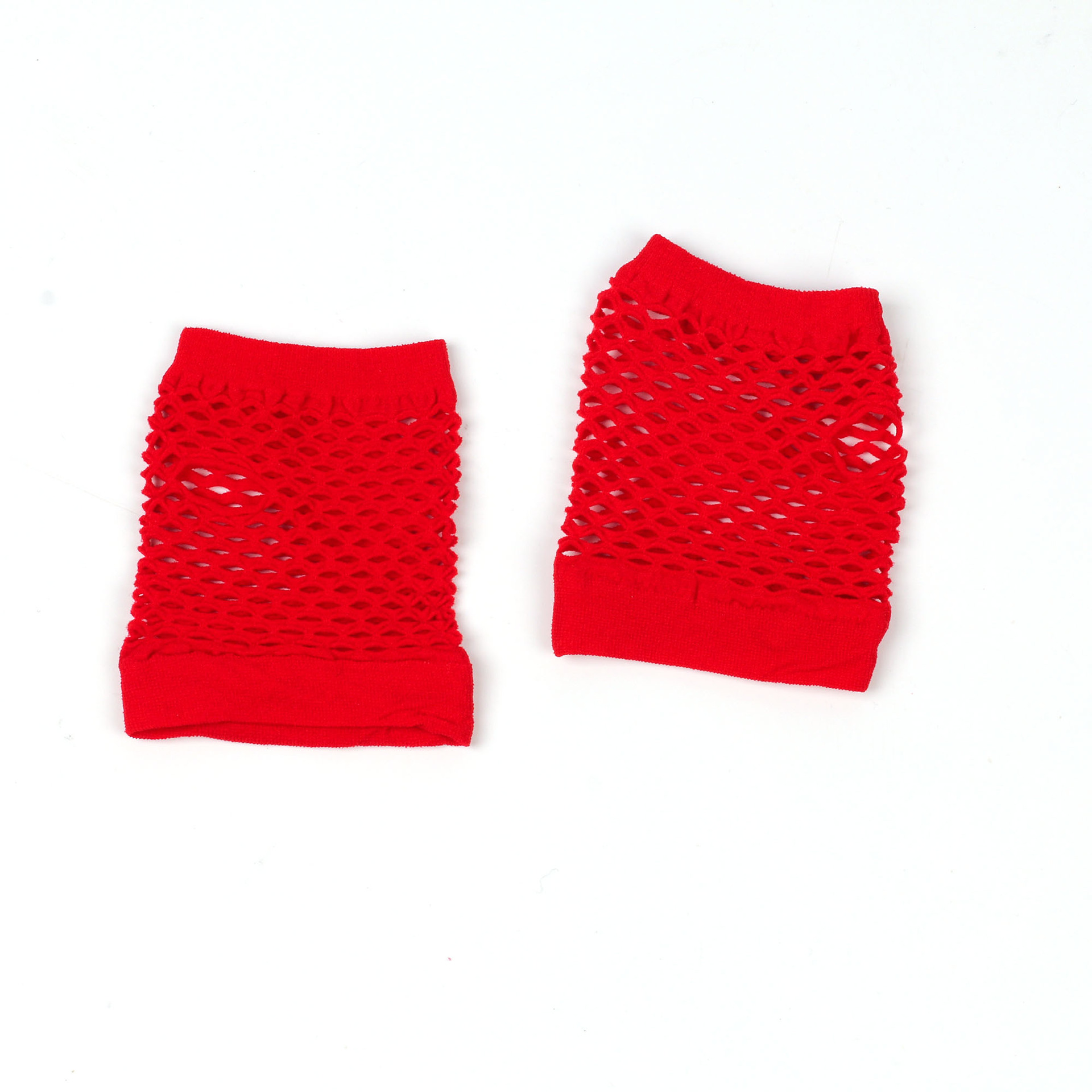 Cross-border short fishing net gloves nightclub multi-color sexy stretch gloves punk gloves European and American hollow mesh gloves_voghion.com