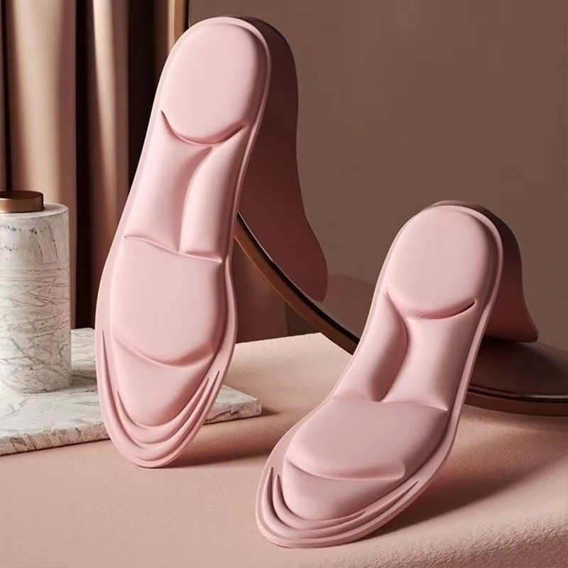 Footprint Superior Product 5D Sports Super Soft High Heel Insoles Dung Military Training Shock Absorption Anti-pain Sweat Deodorant Thickened Soft Bottom
