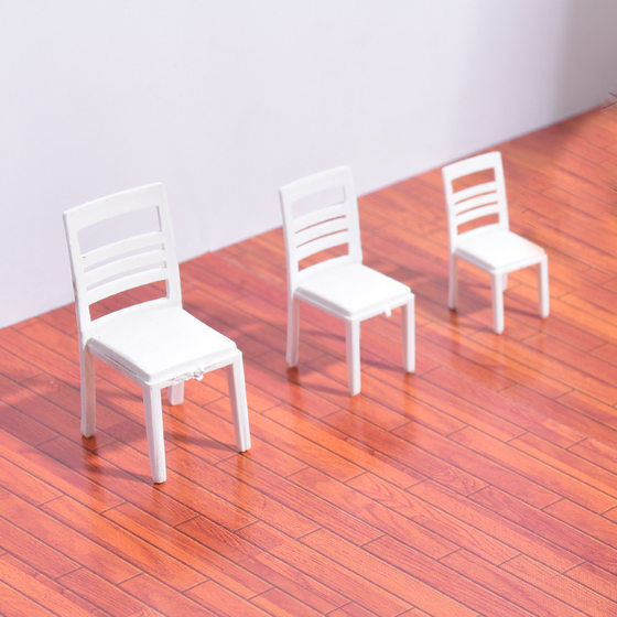 Building sand table model handmade materials interior furniture decorative ornaments modern European seat chair stool