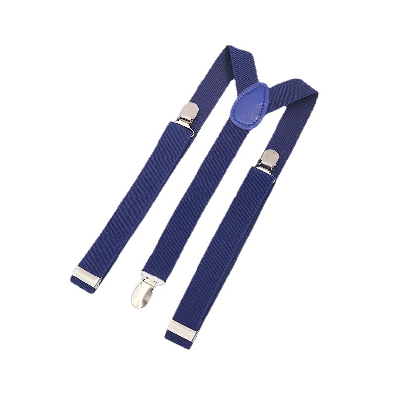 Factory direct spot adult solid color sling men's and women's Universal three clip strap elastic strap clip