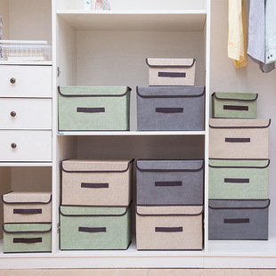 Household Fabric Folding Storage Box Foldable Clothes Toy Storage and Tailor Box Non-woven Fabric Large Dust-proof Storage