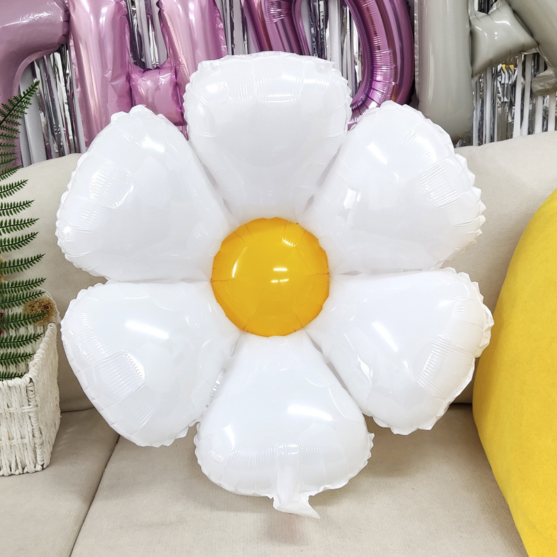 Ins風の中の小さいサイズの小さい菊の形のアルミニウムの膜のボールの写真を撮る道具の赤ちゃんの誕生日のパーティーの風船|undefined