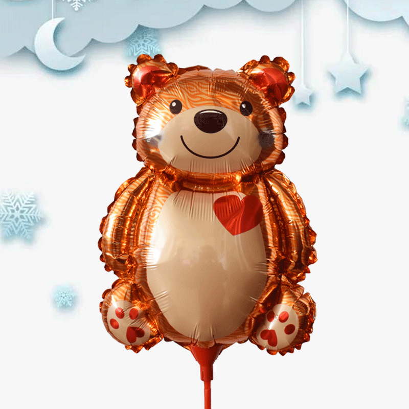 Ground push supply night market stall balloon cartoon birthday party wedding room decoration aluminum balloon wholesale wedding